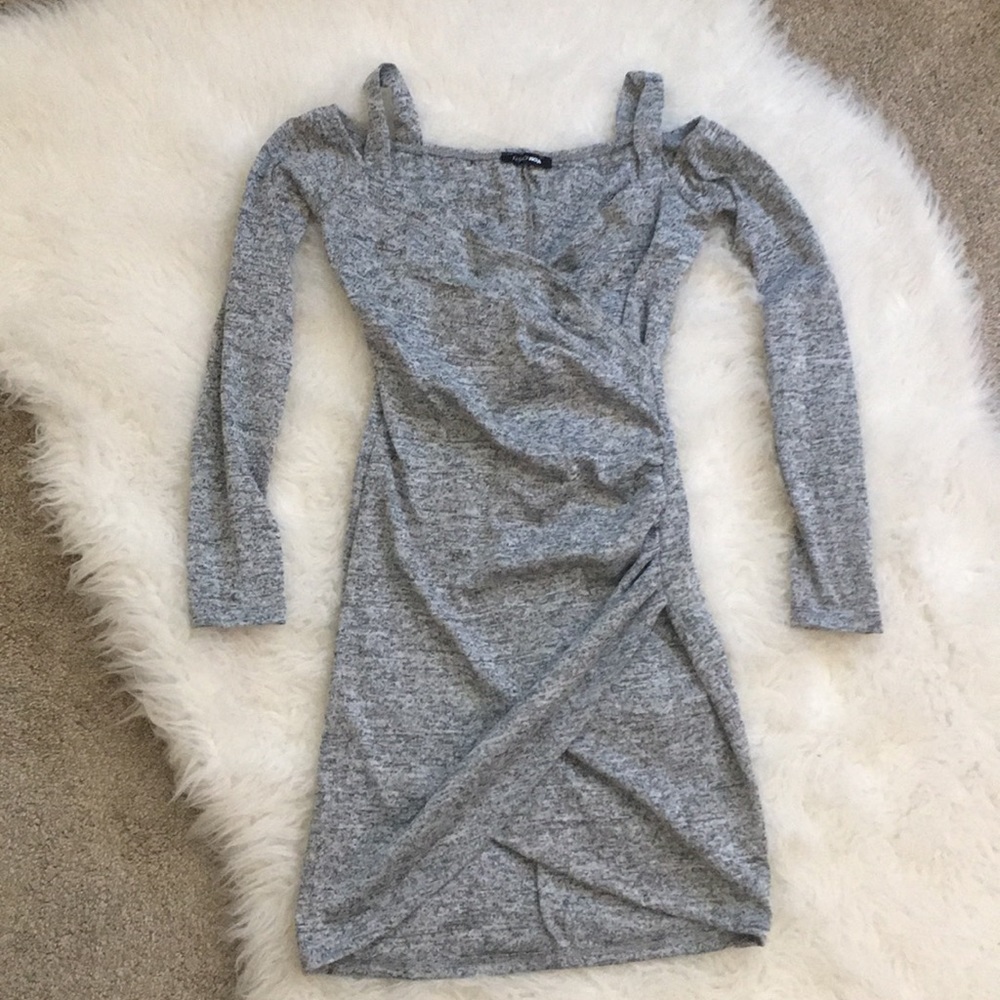 NWOT Gray Fashion Nova Dress